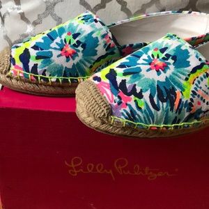 Lilly Pulitzer 10M Lia Espadrilles -“Dive In Shoe”